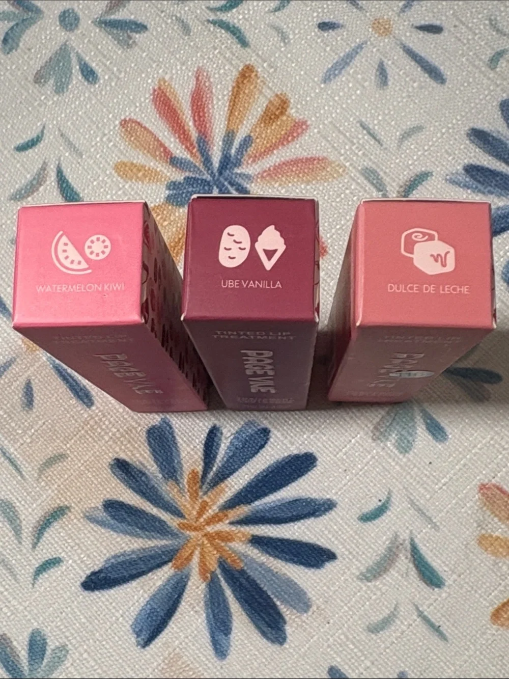 Page Vine Tinted Lip Treatment Trio - Pink & Rose Shades set of 3